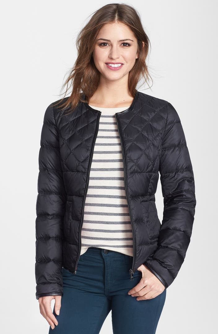 Steve Madden Collarless Packable Down Jacket | Nordstrom