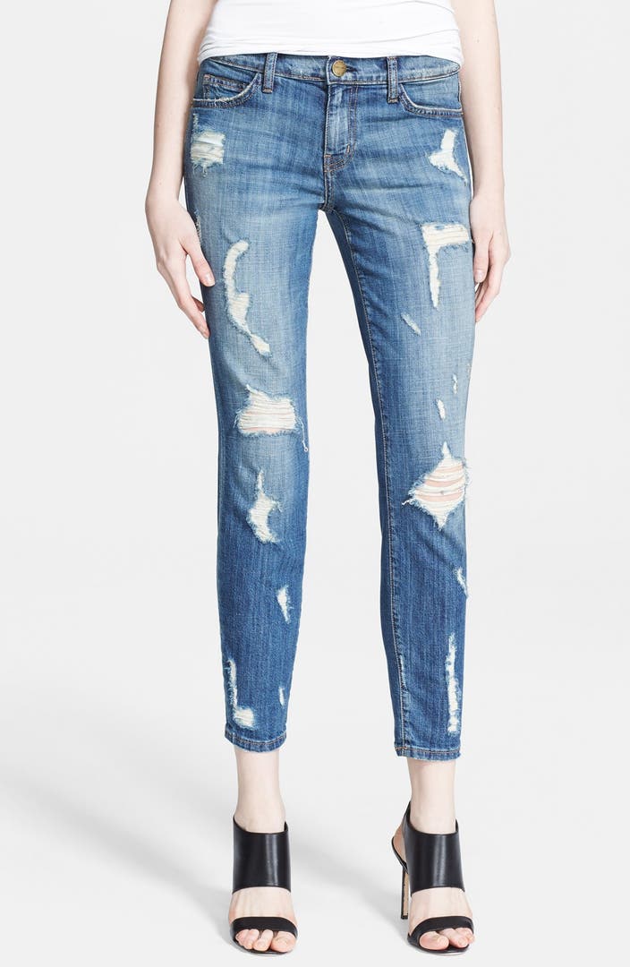 Current/Elliott 'The Stiletto' Skinny Jeans (Jodie Shredded) | Nordstrom