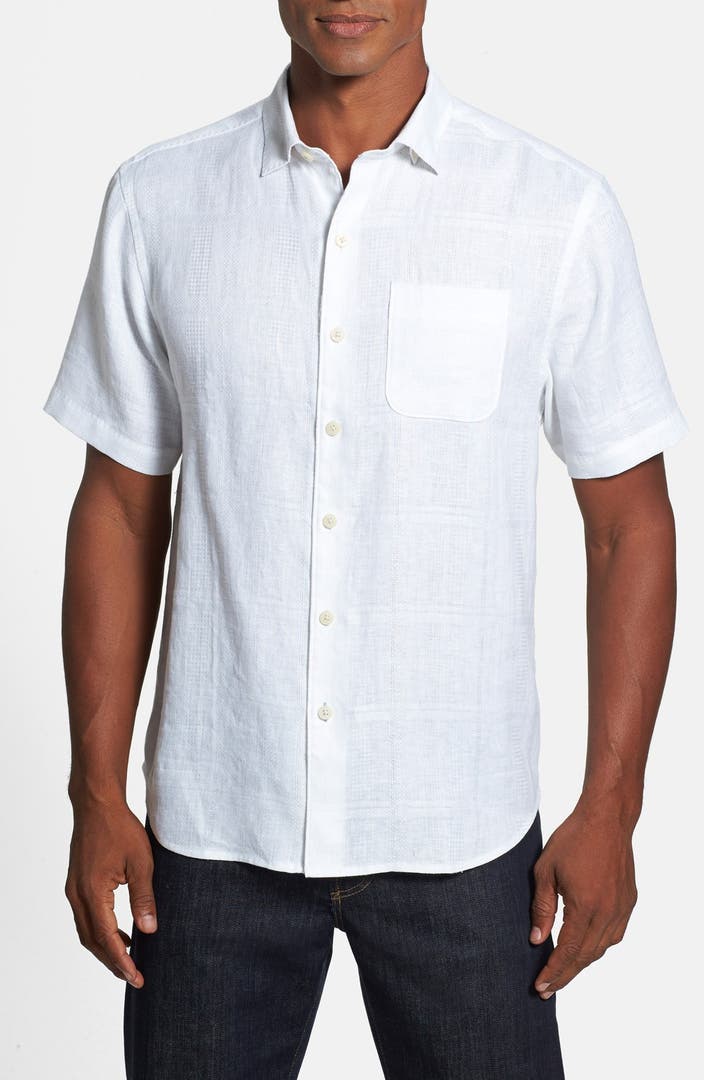 Tommy Bahama 'San Marino' Original Fit Short Sleeve Linen Camp Shirt ...