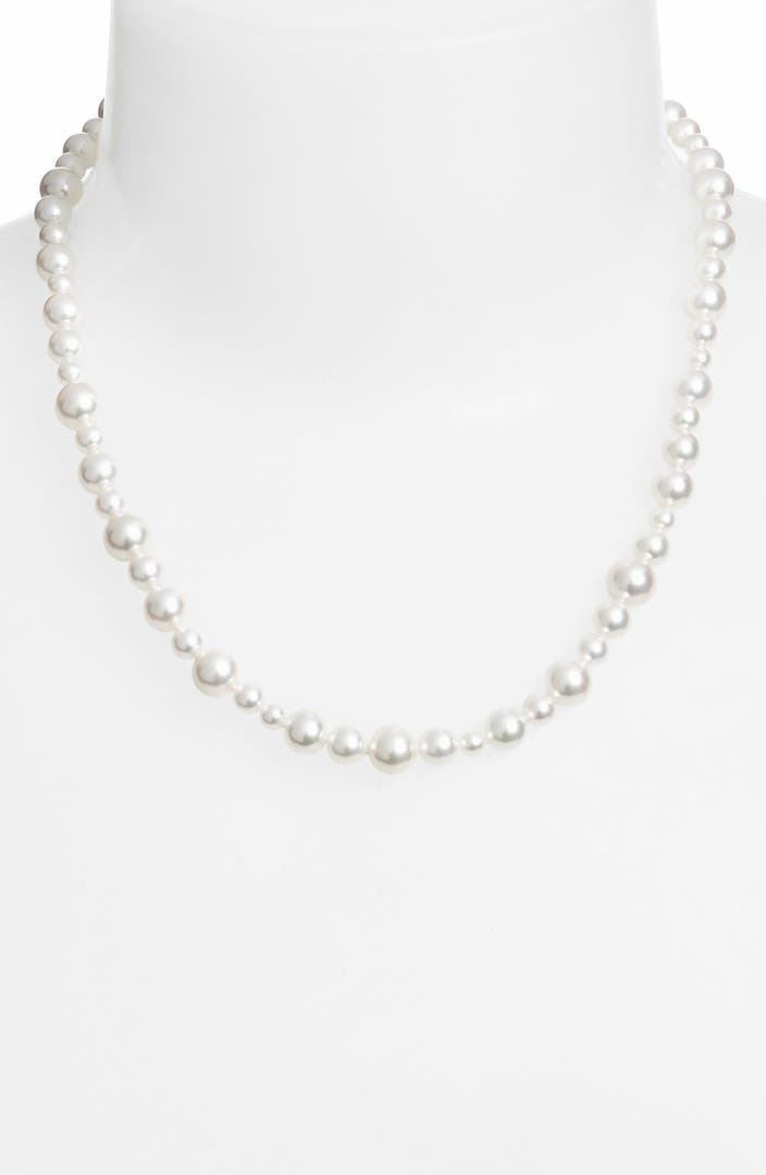 Mikimoto Mixed Size Akoya Cultured Pearl Necklace | Nordstrom