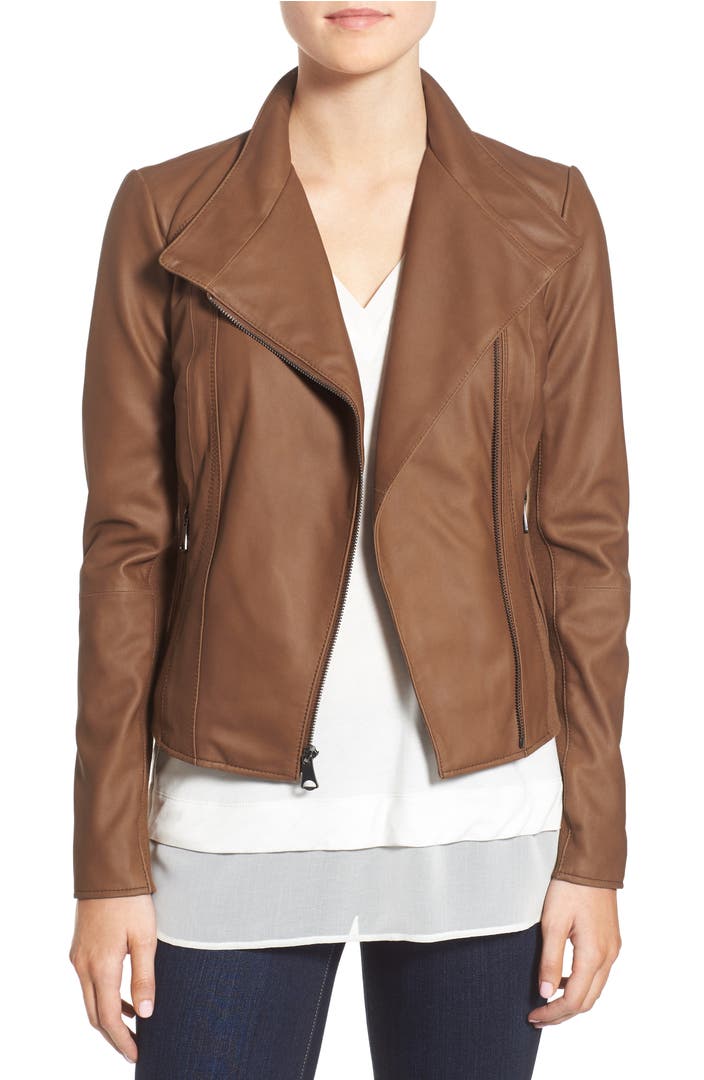 Marc New York by Andrew Marc 'Felix' Stand Collar Leather Jacket ...