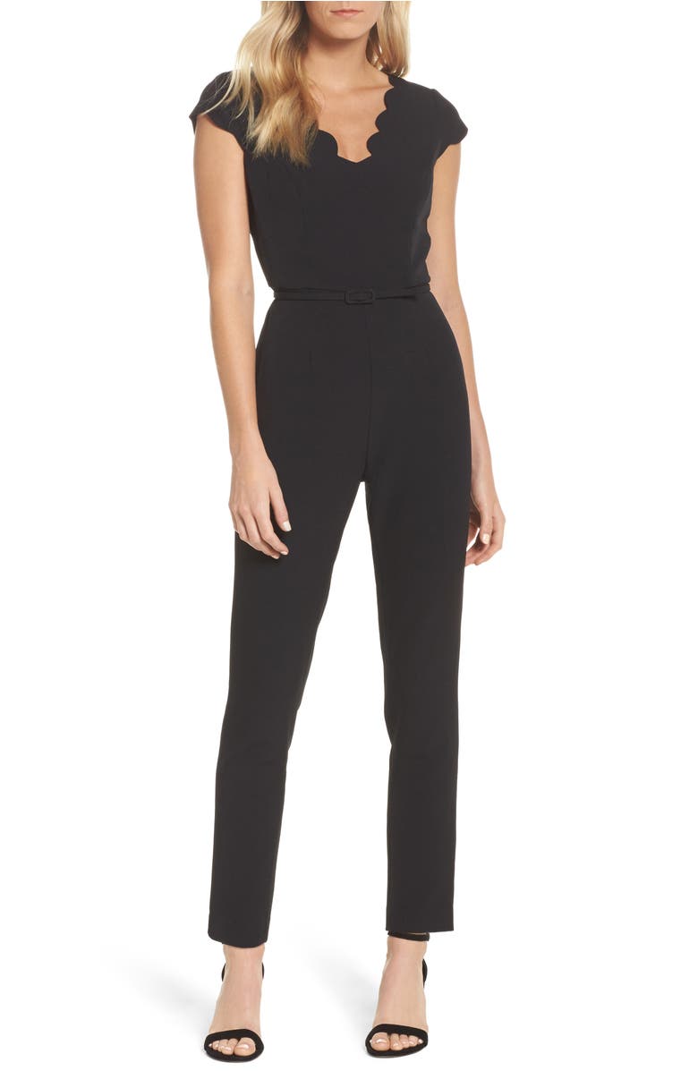 Adrianna Papell Crepe Jumpsuit | Nordstrom