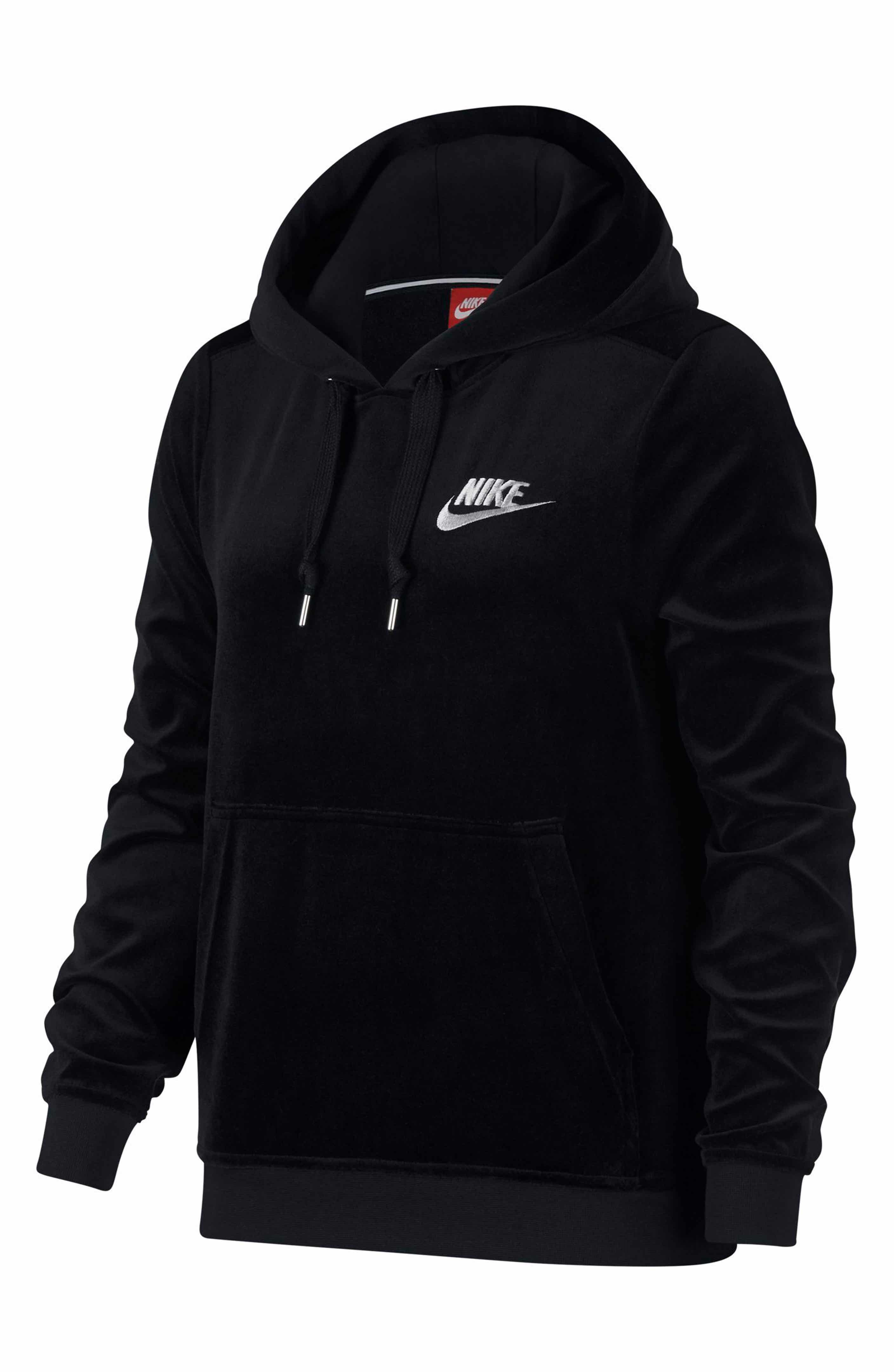 Nike Sportswear Velour Pullover Hoodie | Nordstrom