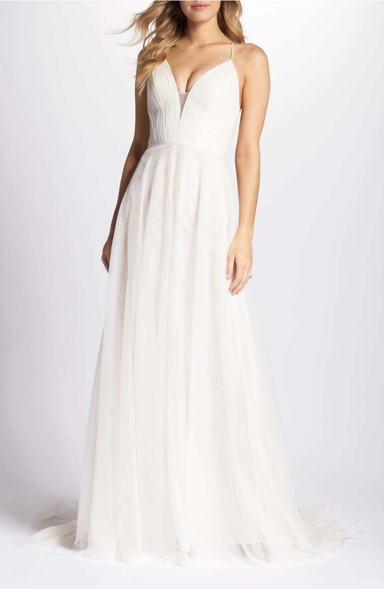 K'Mich Weddings - wedding planning - affordable wedding dresses - Ti Adora by Allison Webb Plunging A-Line Gown - Nordstrom