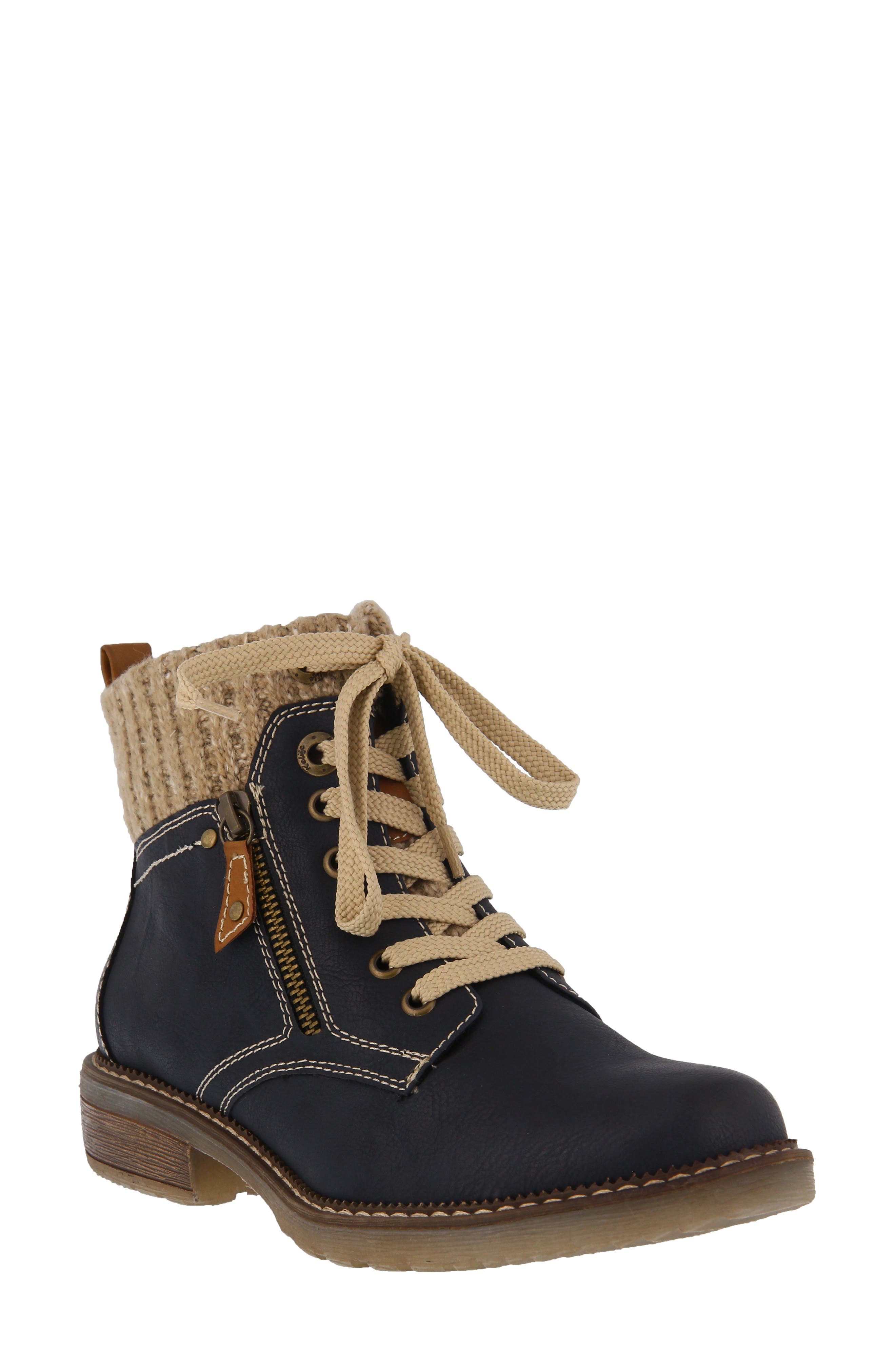 spring step lace up boots