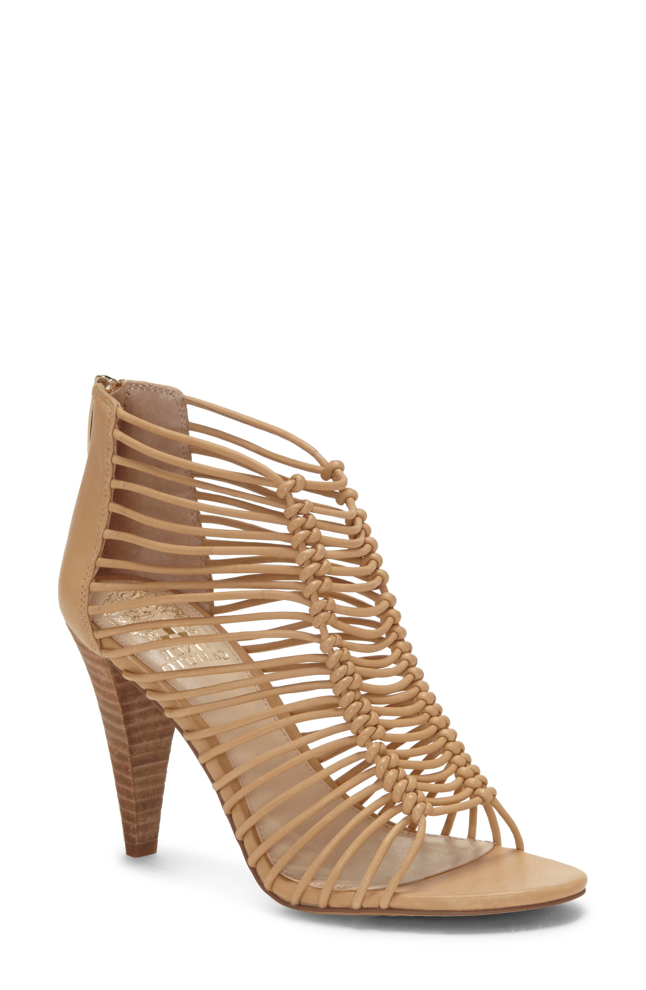 vince camuto nude block heel