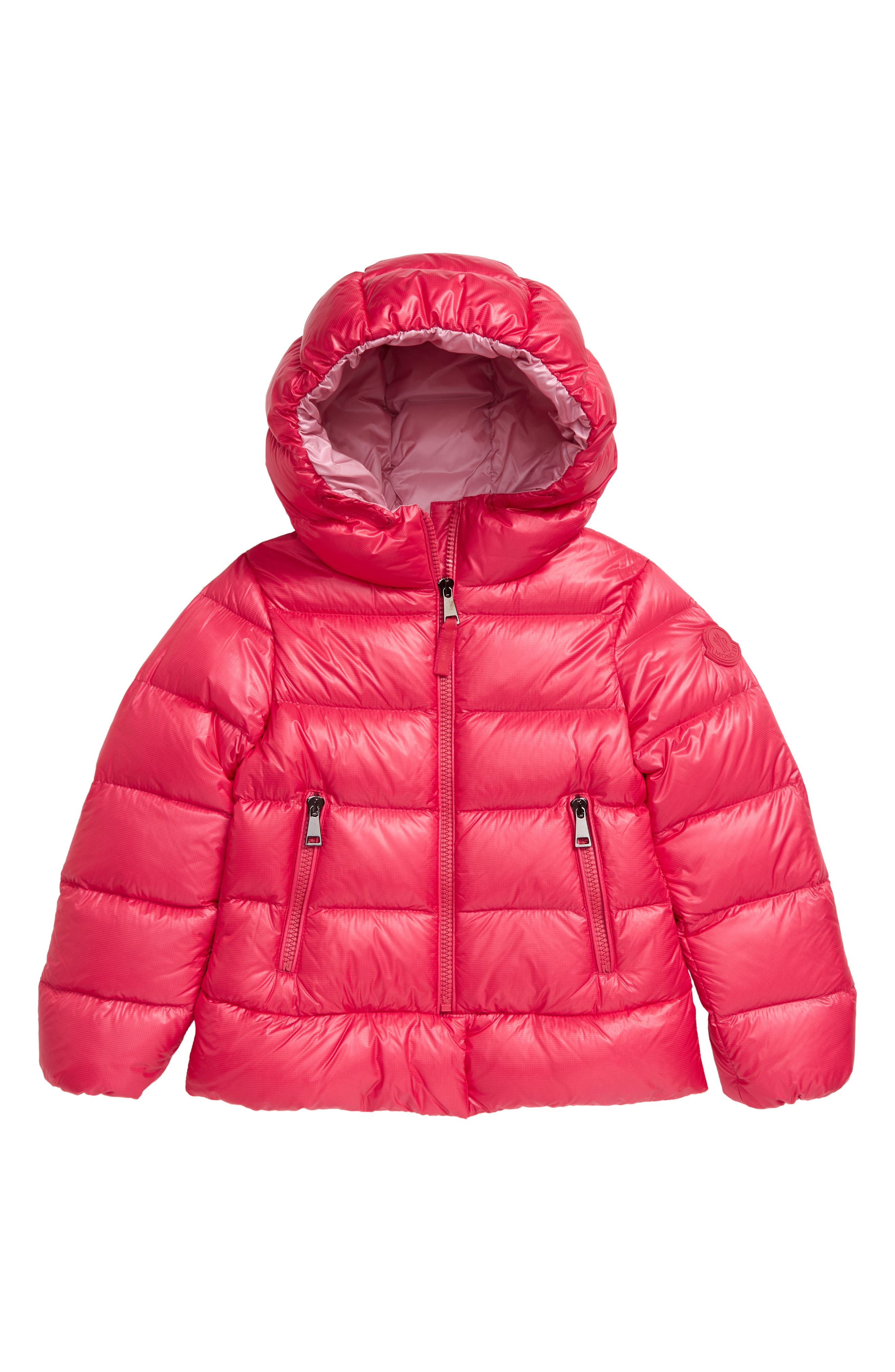pink moncler baby coat