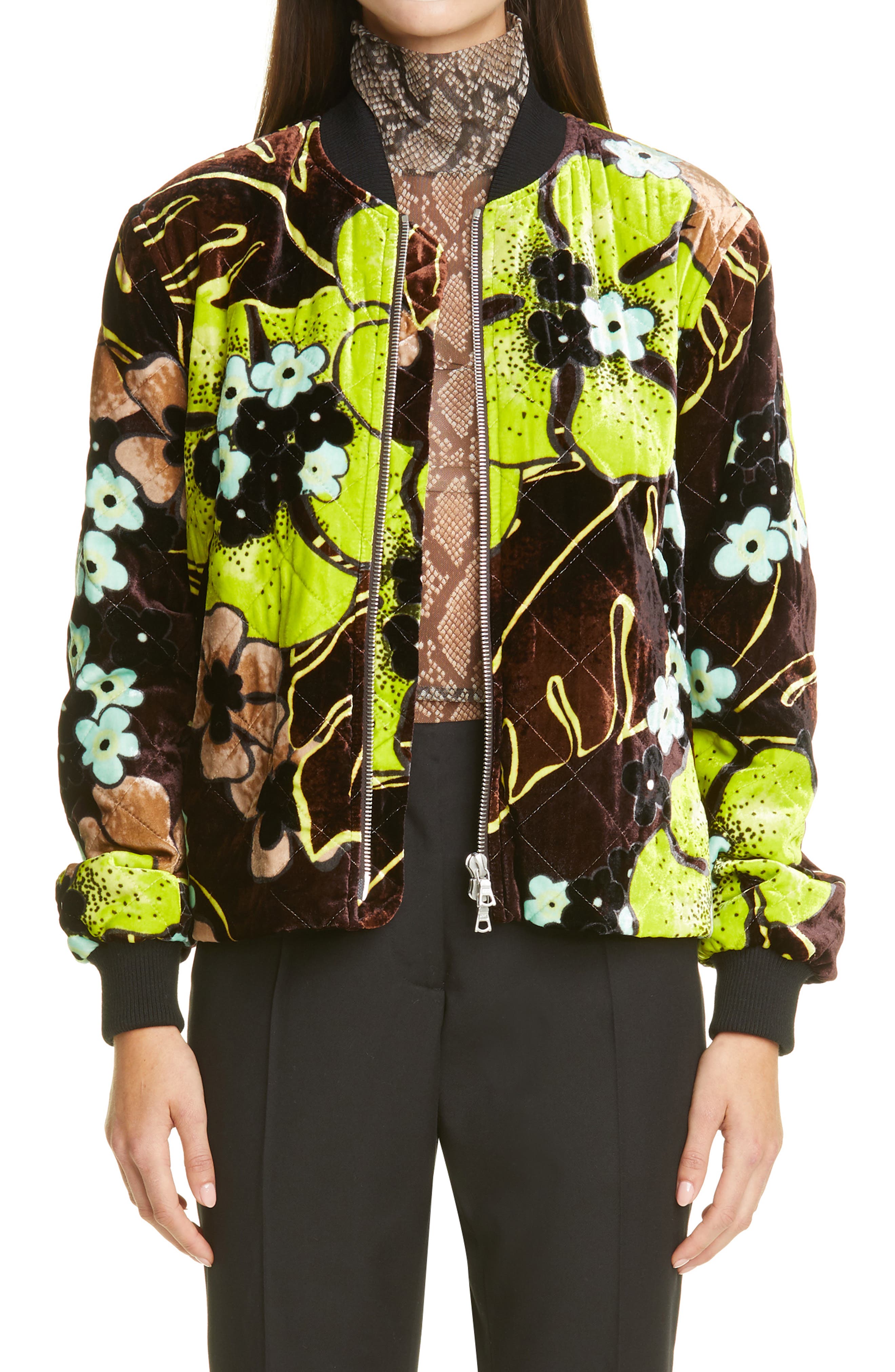 floral short jacket