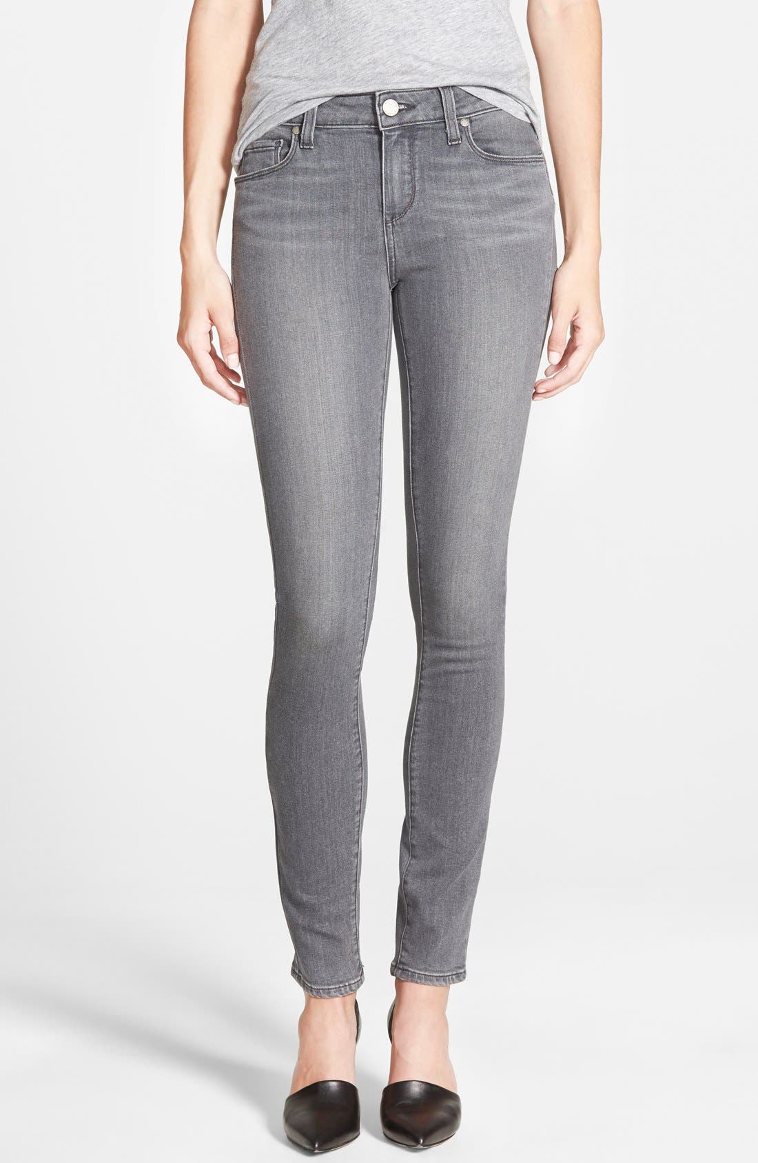 grey denim skinny jeans