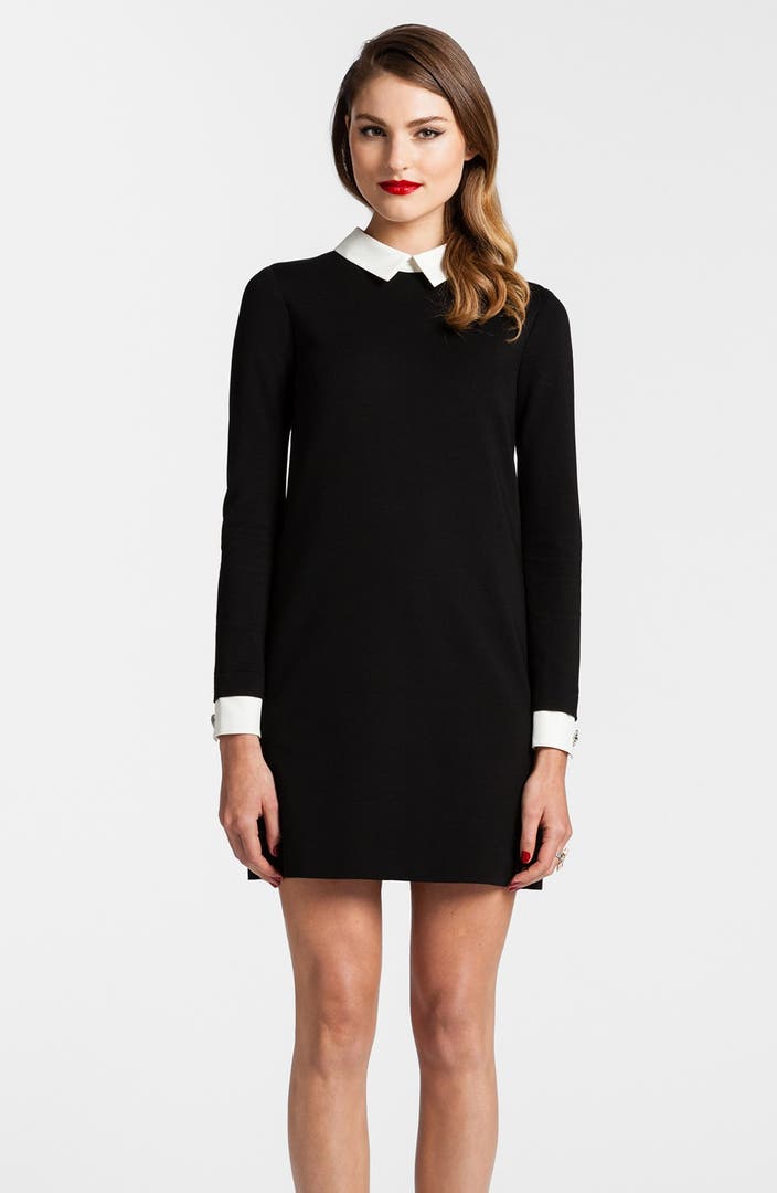 Cynthia Steffe Collared Ponte Knit Shift Dress | Nordstrom