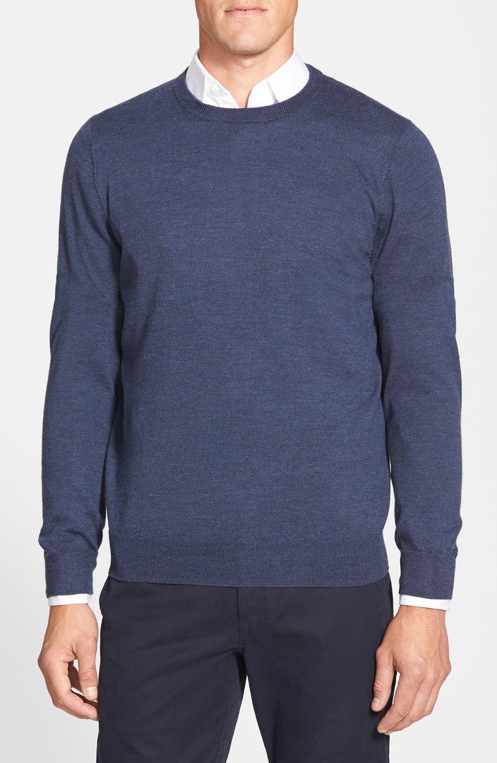 Nordstrom Men's Shop Merino Wool Crewneck Sweater (Regular & Tall ...