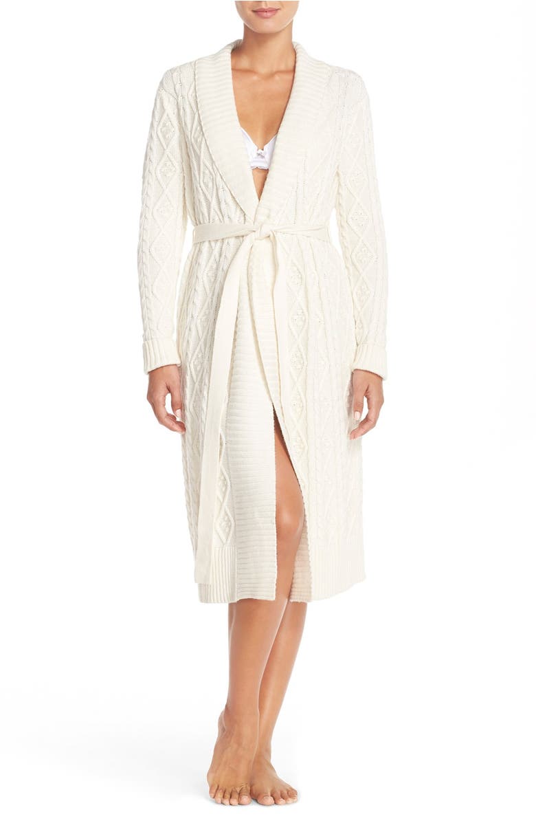 Nordstrom Lingerie Cable Sweater Robe | Nordstrom