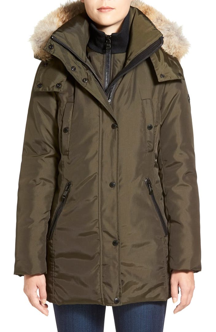 Andrew Marc 'Sydney' Down Parka with Genuine Coyote Fur Trim | Nordstrom