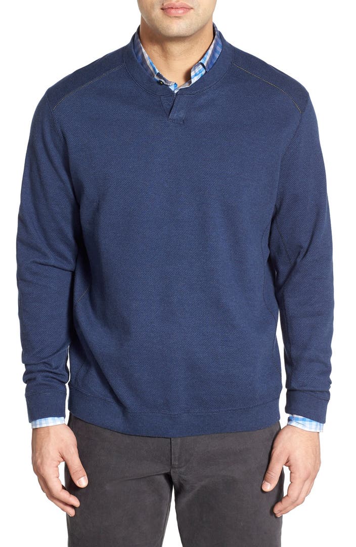 Tommy Bahama 'Flip Side Abaco' Reversible Twill Pullover (Big & Tall ...