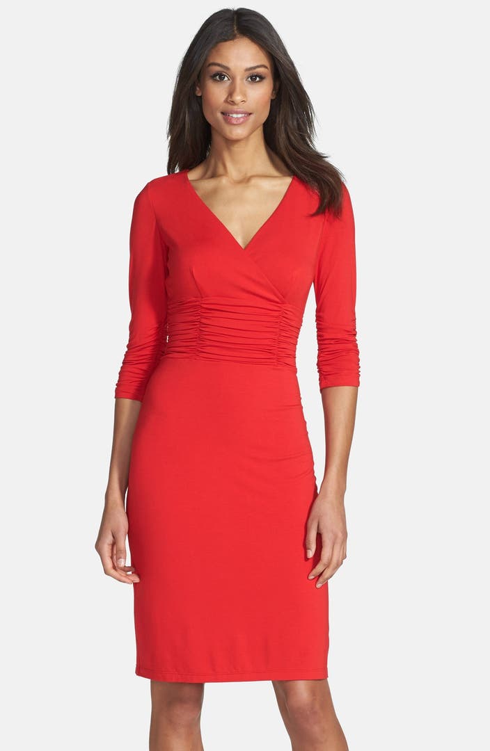 Nue by Shani Ruched Jersey Sheath Dress | Nordstrom