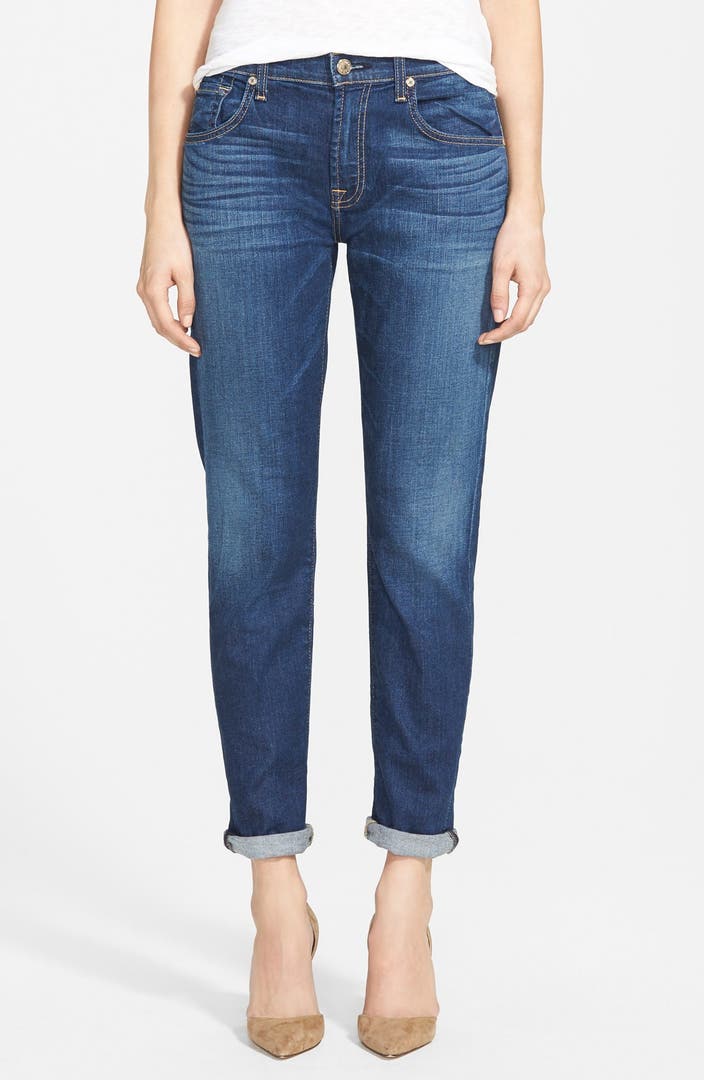 7 For All Mankind® Relaxed Skinny Jeans (Genuine Medium Indigo) | Nordstrom