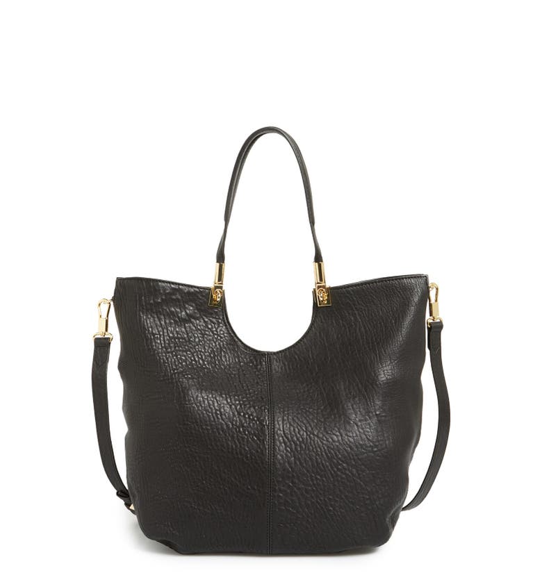 Elizabeth and James 'Cynnie' Large Grain Leather Convertible Shopper ...