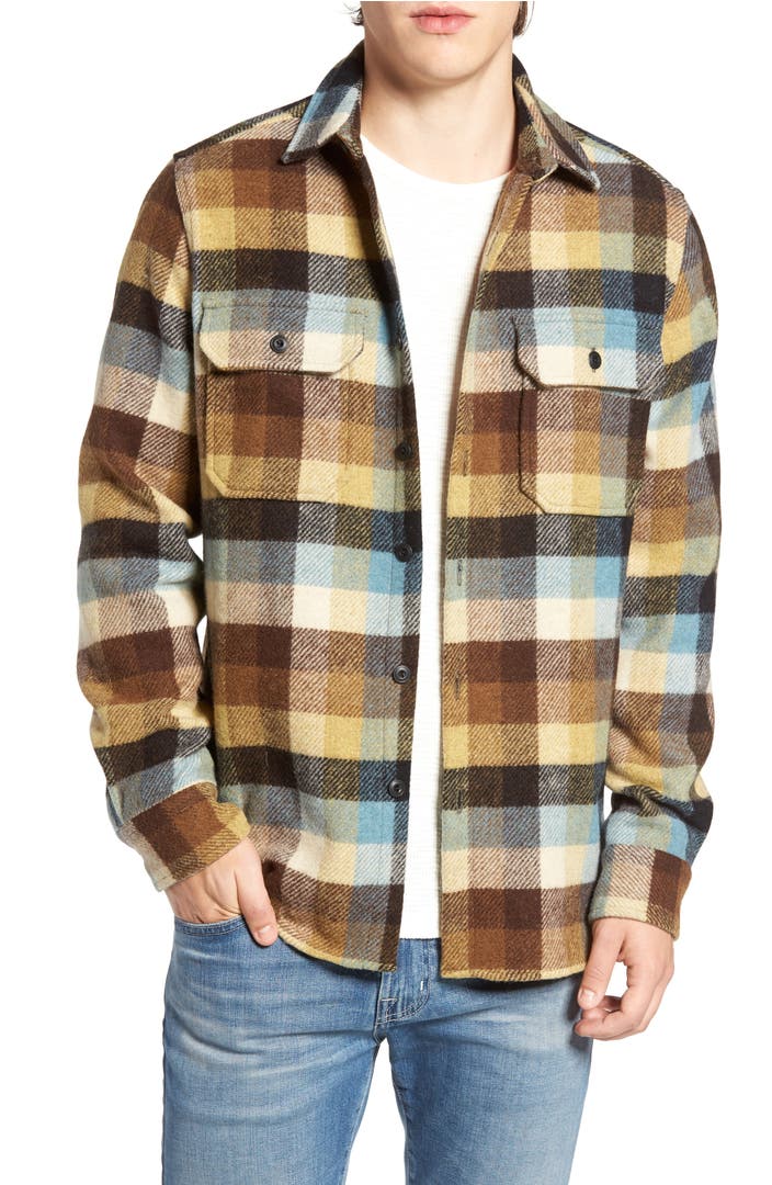 Woolrich Buffalo Plaid Wool Blend Flannel Shirt | Nordstrom