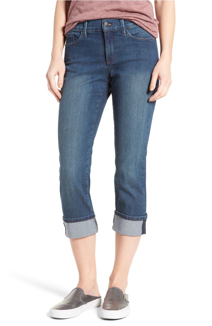 NYDJ 'Dayla' Colored Wide Cuff Capri Jeans (Regular & Petite) | Nordstrom