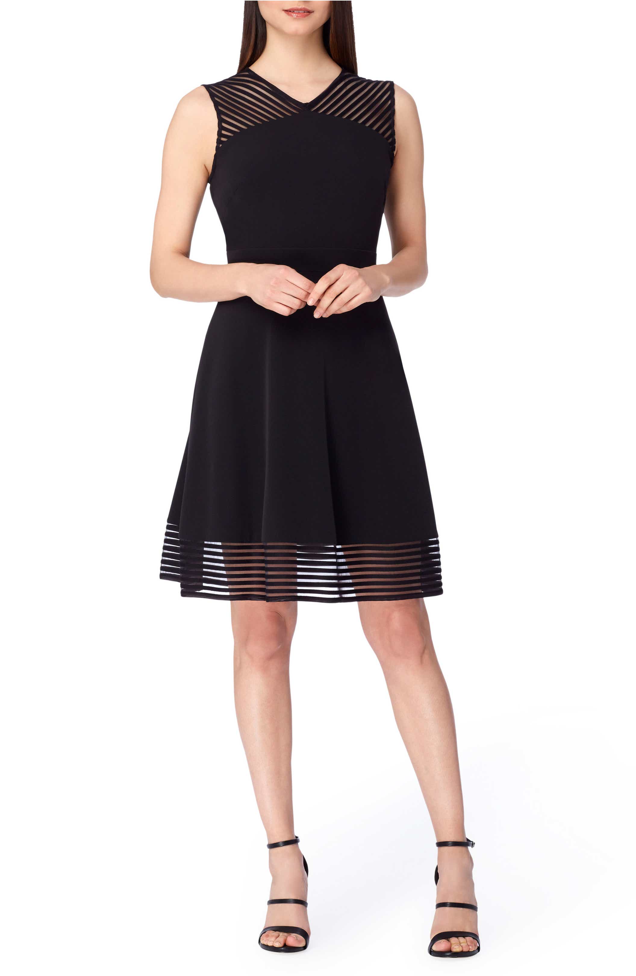 Tahari Fit & Flare Dress (Petite) | Nordstrom