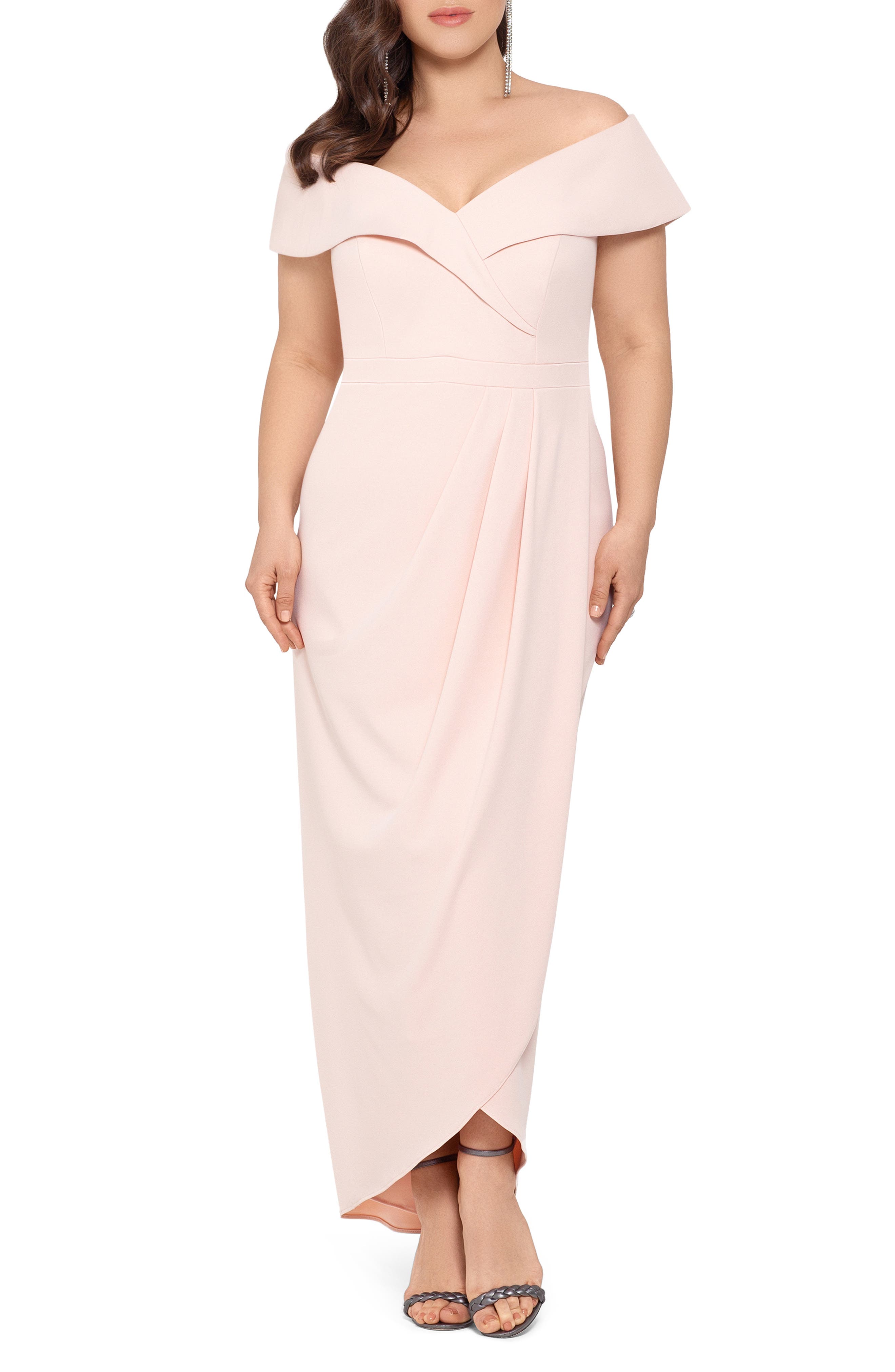 blush pink maxi dress plus size