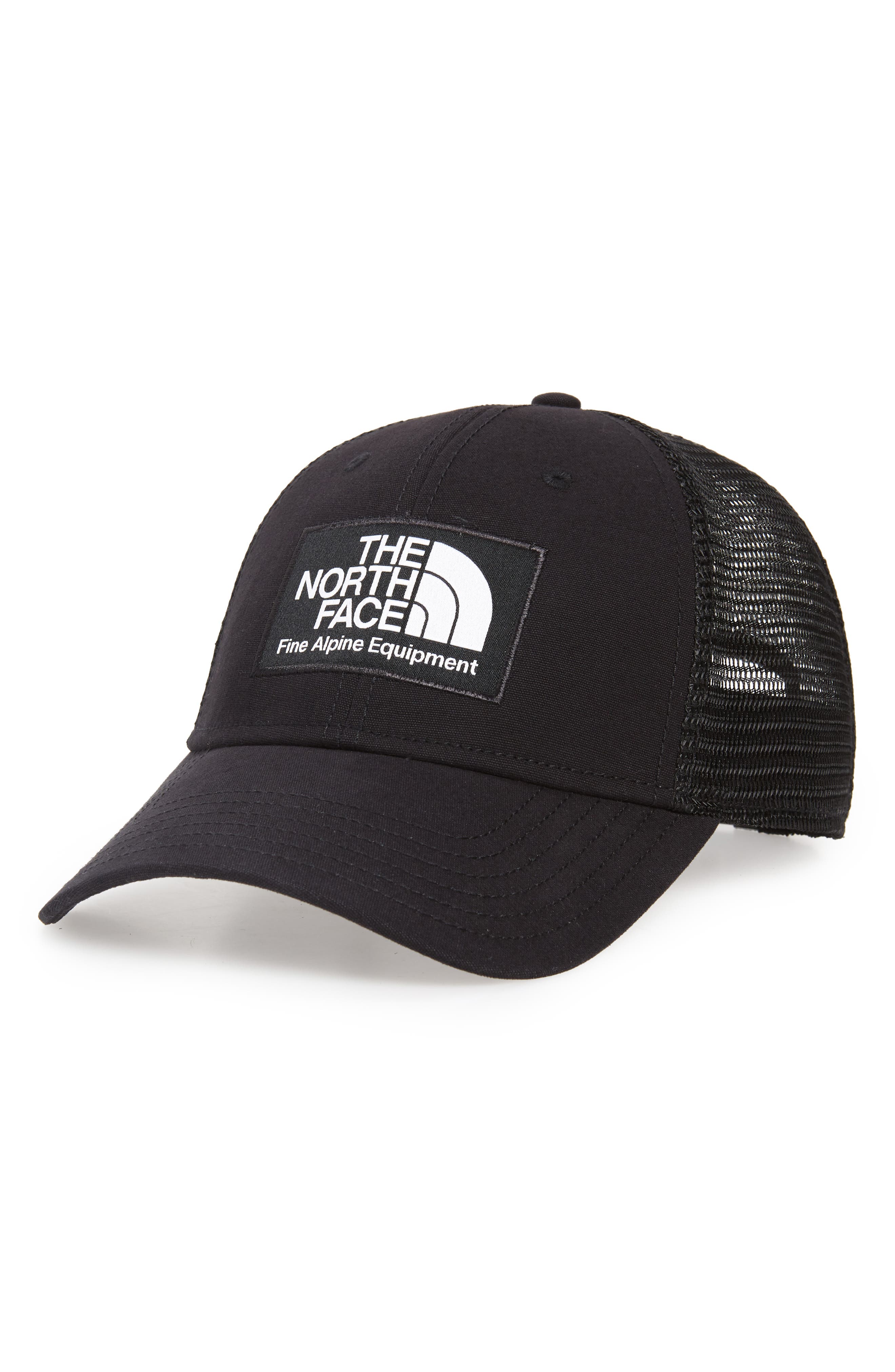 all black north face hat