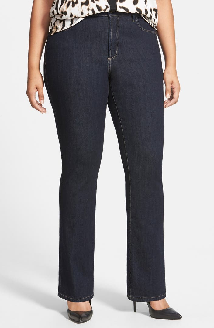 NYDJ 'Billie' Stretch Mini Bootcut Jeans (Langford) (Plus Size) | Nordstrom