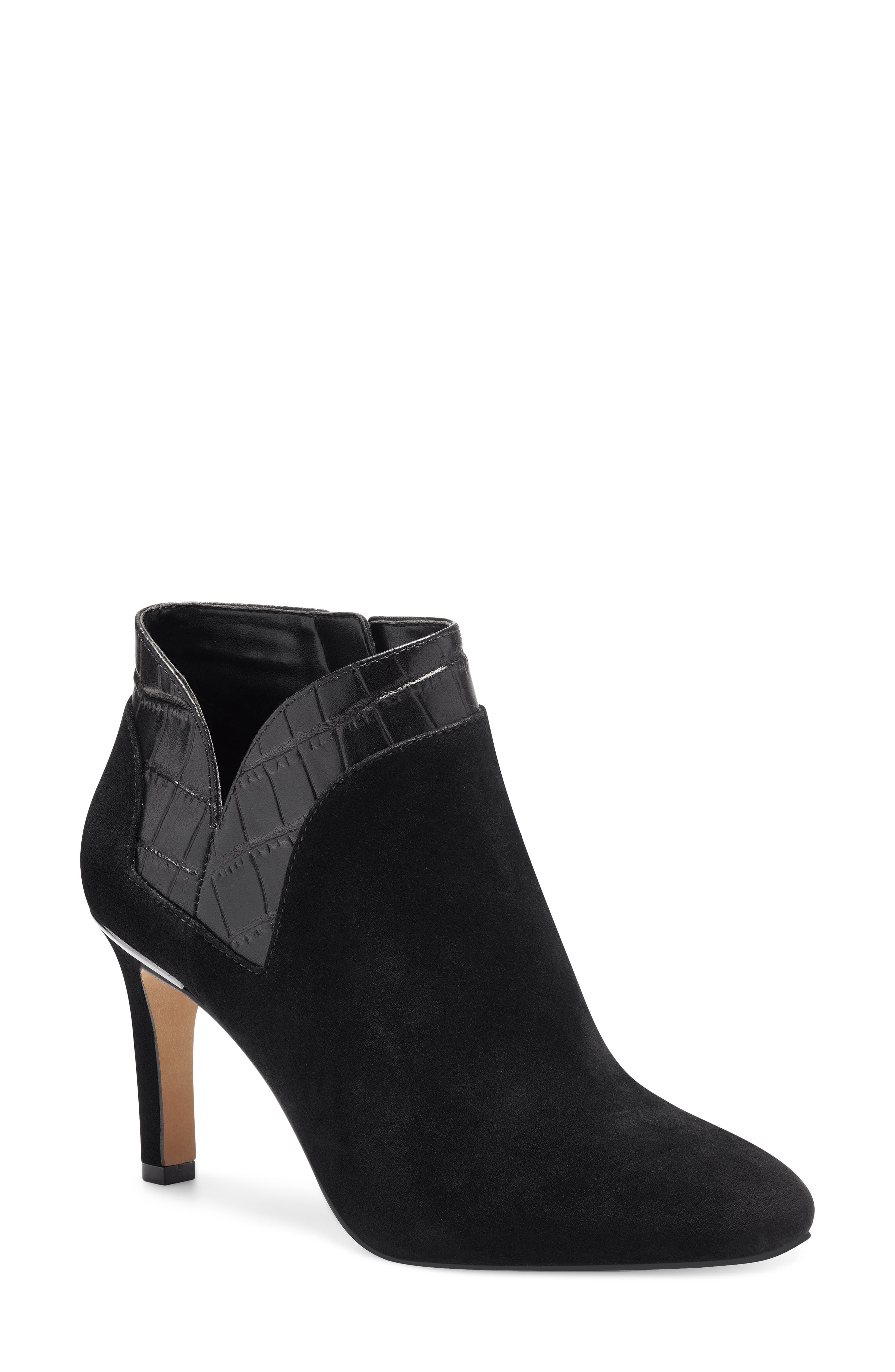 vince camuto black booties nordstrom