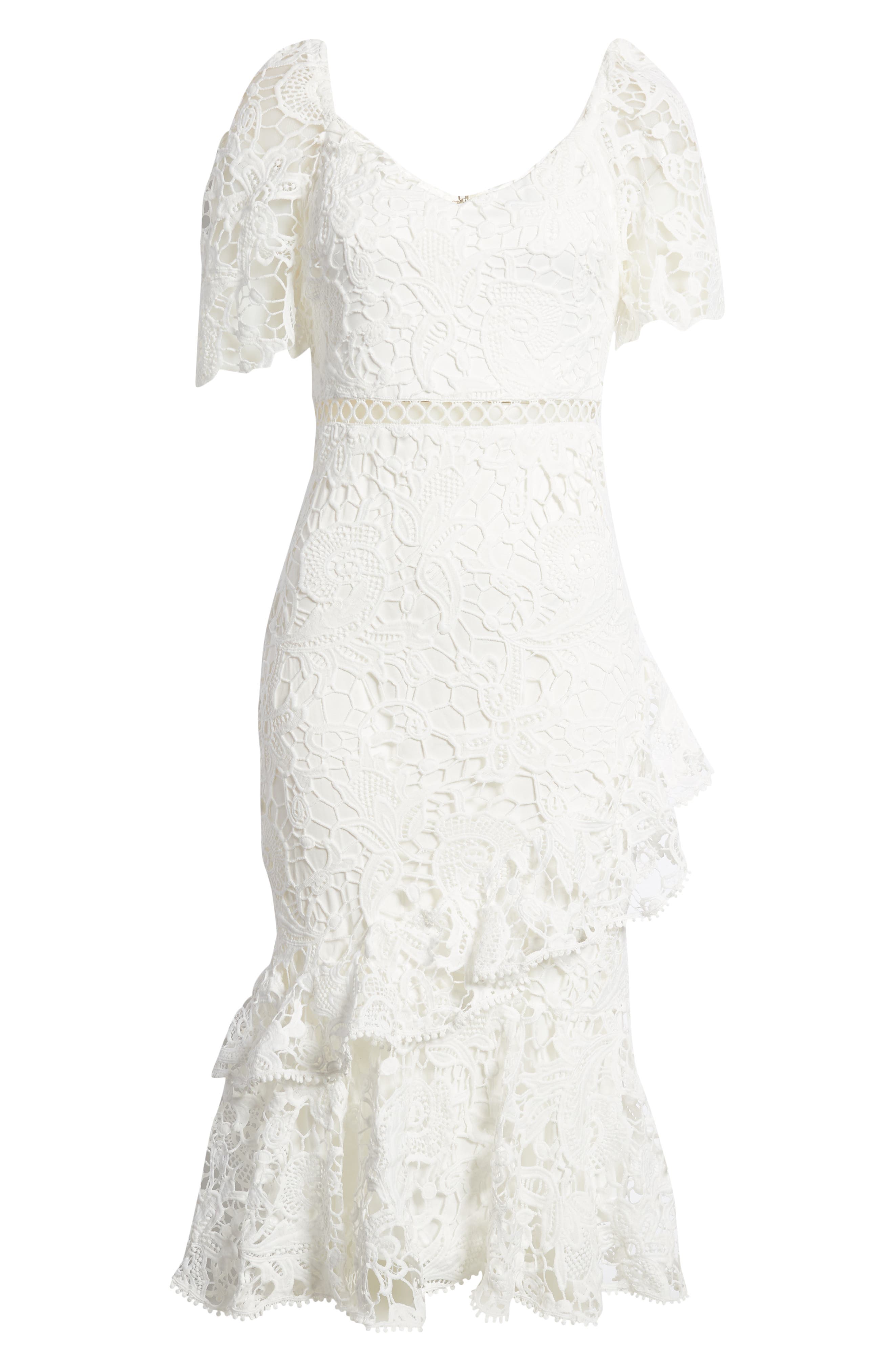 nordstrom long white dress