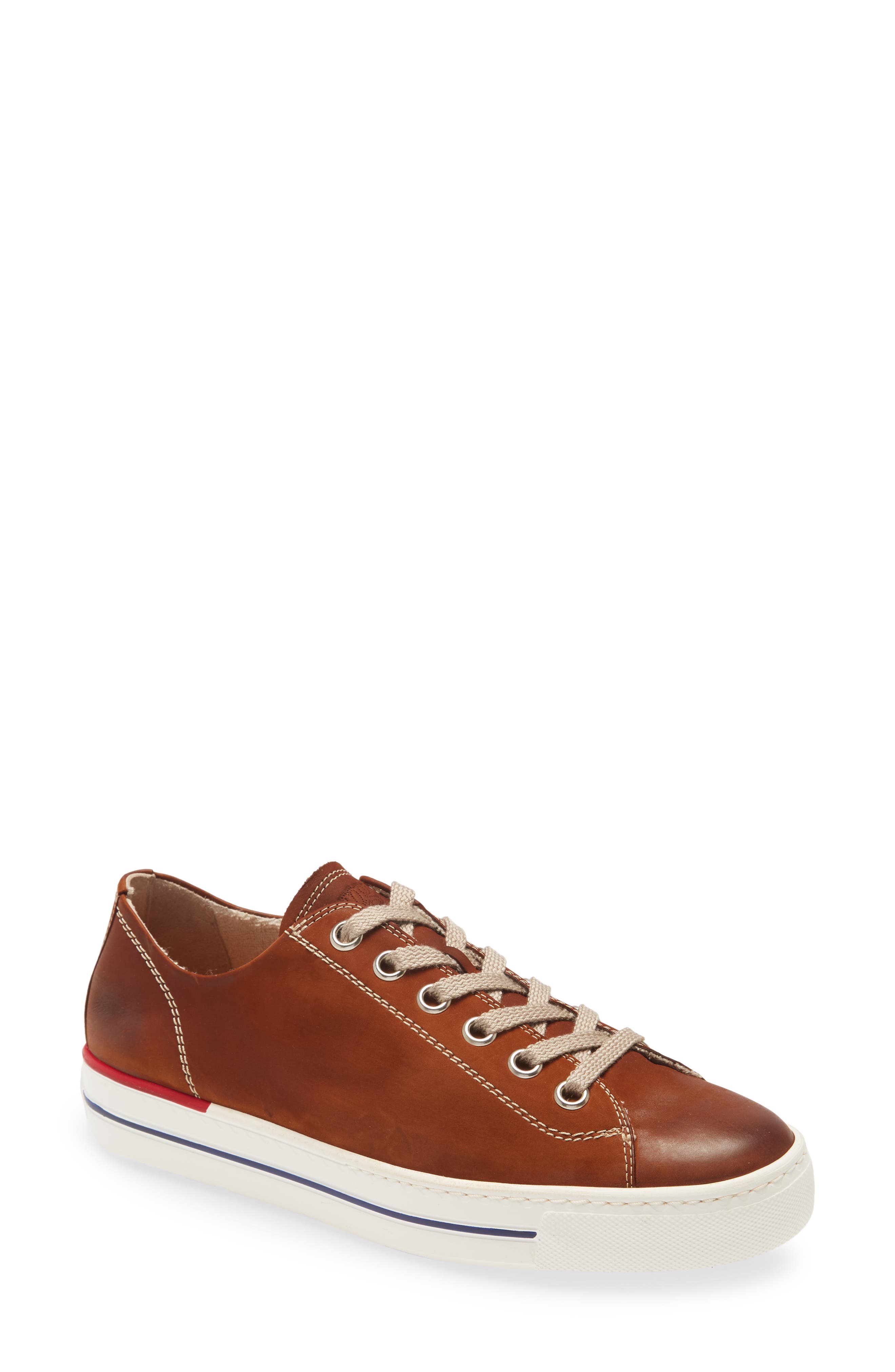 tan leather sneakers womens