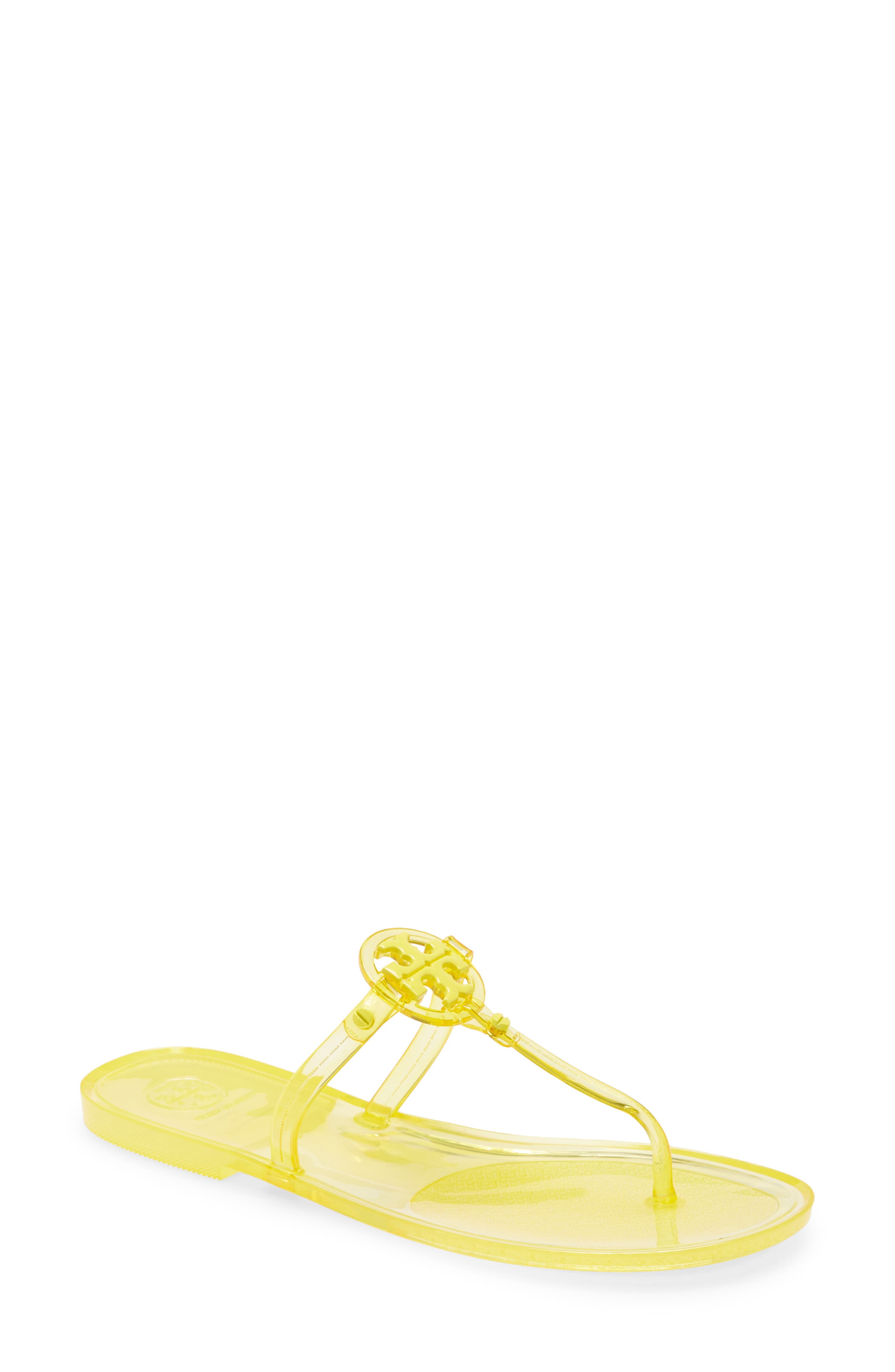 tory burch sandals yellow