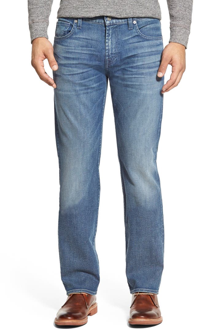 7 For All Mankind® 'Standard' Straight Leg Jeans (Malibu Dark) | Nordstrom