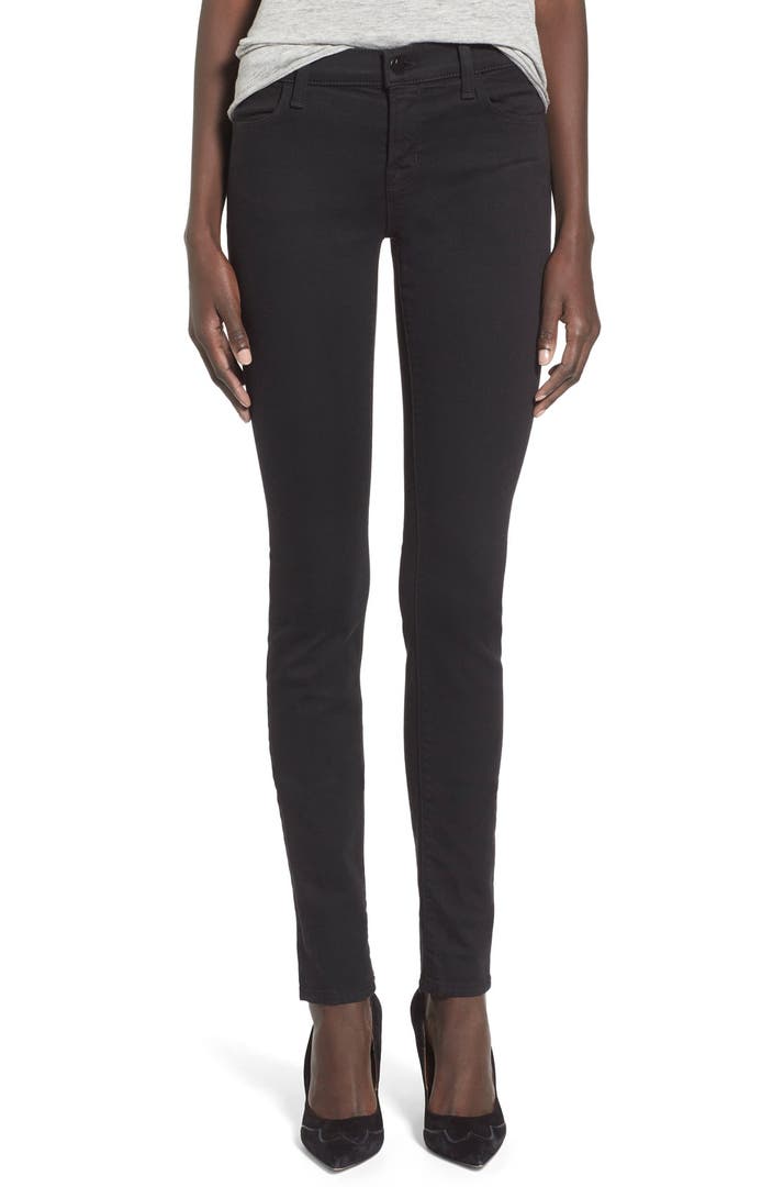 J Brand Super Skinny Jeans (Seriously Black) | Nordstrom