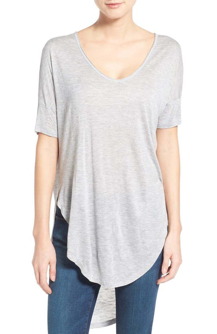 Two by Vince Camuto High/Low V-Neck Tunic Top | Nordstrom