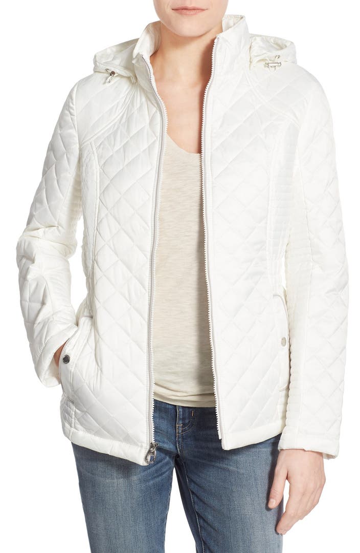 Laundry By Design Quilted Jacket with Detachable Hood | Nordstrom