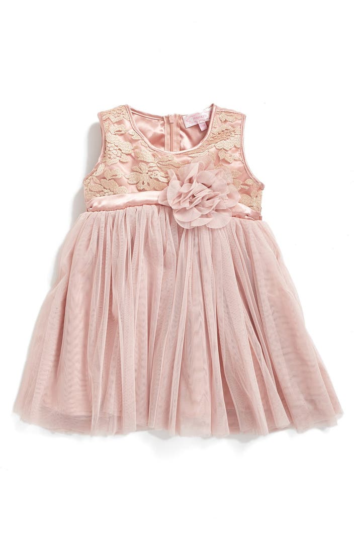 Popatu Empire Waist Tulle Dress (Baby Girls) | Nordstrom