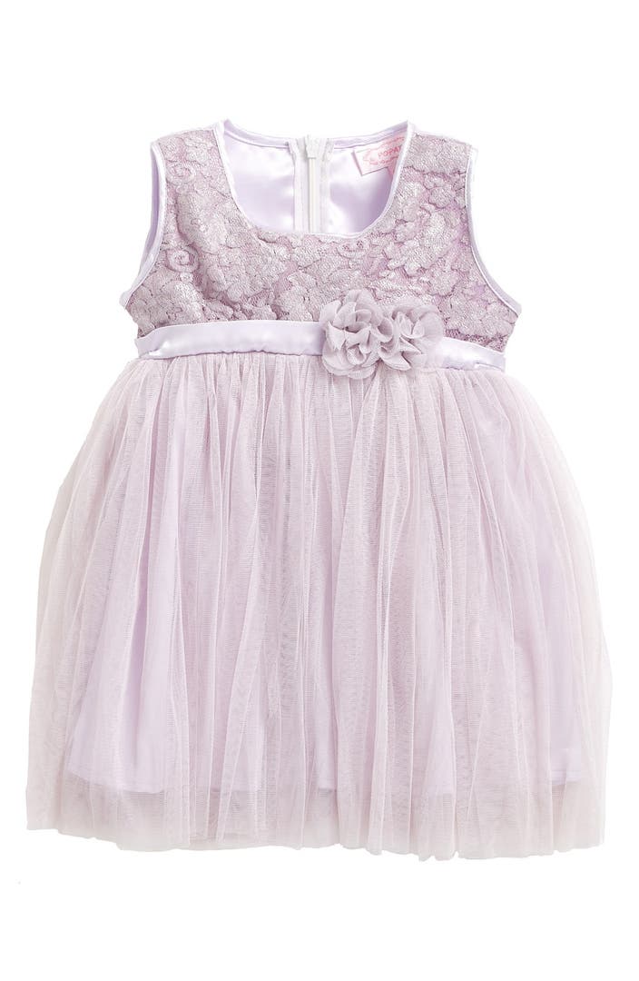 Popatu Empire Waist Lace Dress (Baby Girls) | Nordstrom