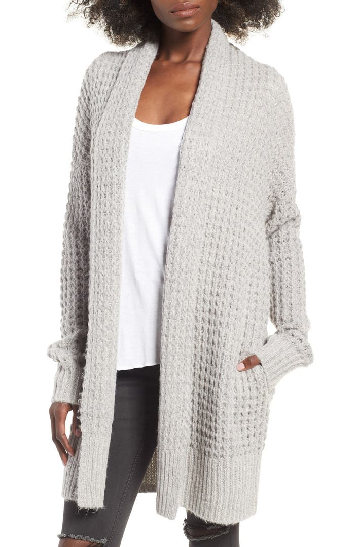 Leith Waffle Knit Cardigan | Nordstrom