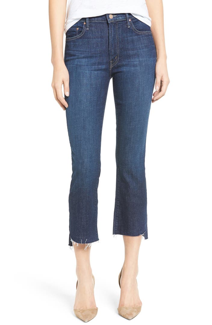 MOTHER 'The Insider' Crop Step Fray Jeans (Clean Sweep) | Nordstrom