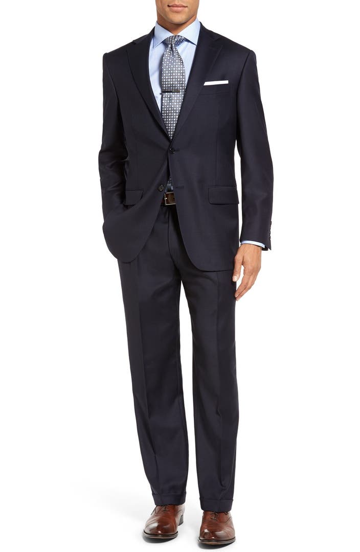 Hart Schaffner Marx Chicago Classic Fit Solid Wool Suit | Nordstrom