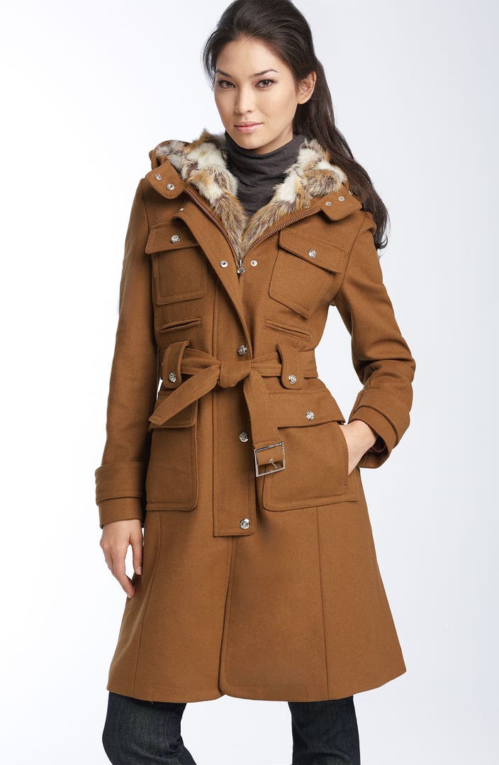 Laundry by Shelli Segal Melton Wool Trench Coat | Nordstrom
