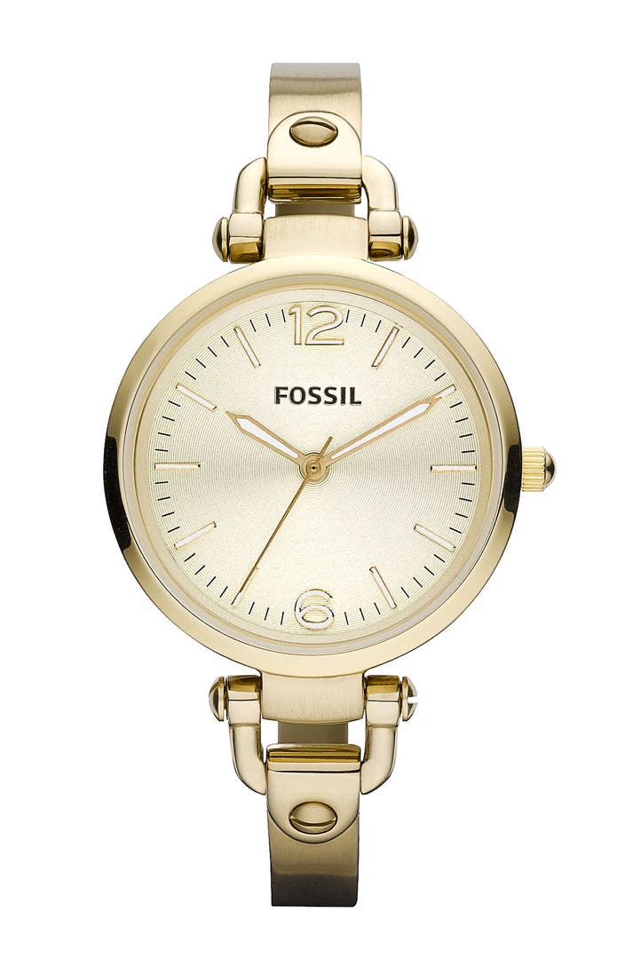Fossil 'Georgia' Round Dial Bangle Watch, 32mm | Nordstrom