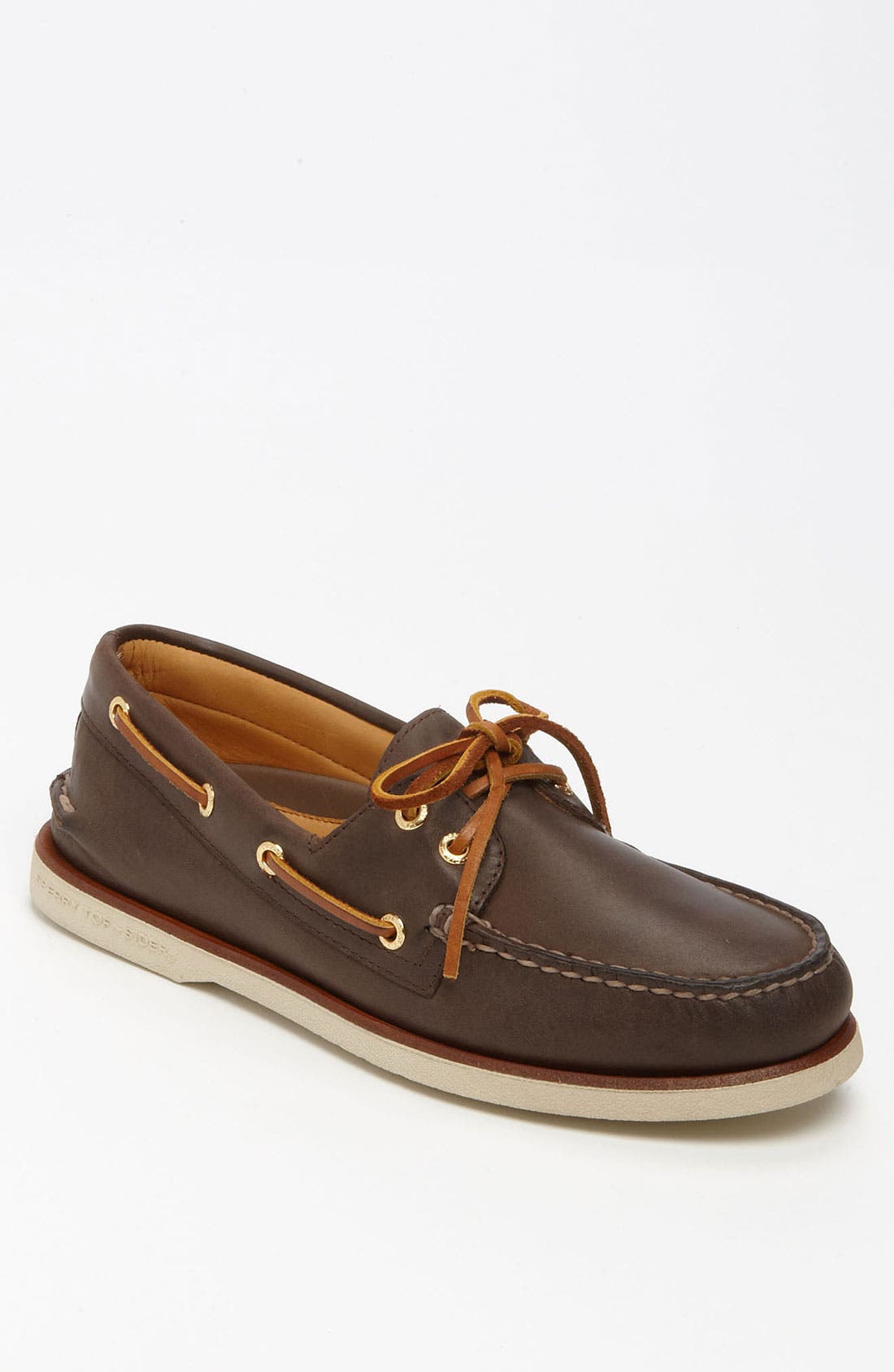 Sperry 'gold Cup In Dark Brown Leather 