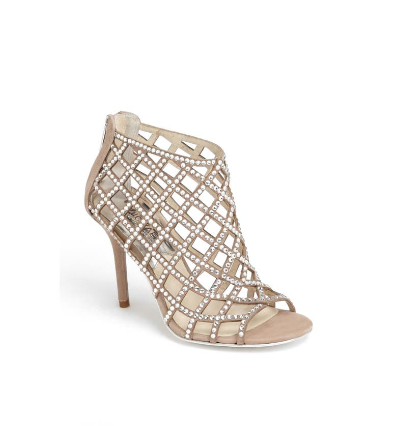 Michael Kors Michael Yvonne Suede Cage Bootie in Khaki 