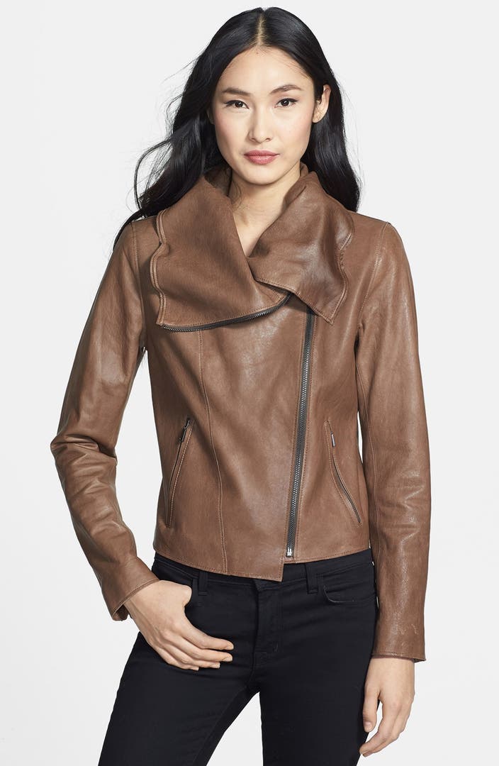 Elie Tahari 'Melanie' Leather Jacket | Nordstrom