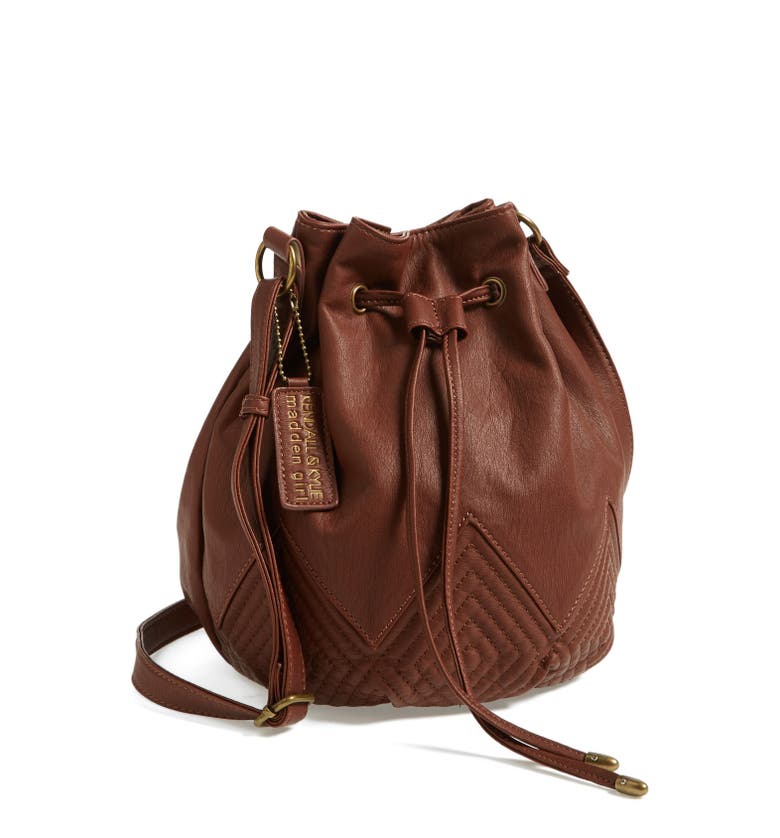 KENDALL + KYLIE Madden Girl Quilted Faux Leather Bucket Bag (Juniors ...