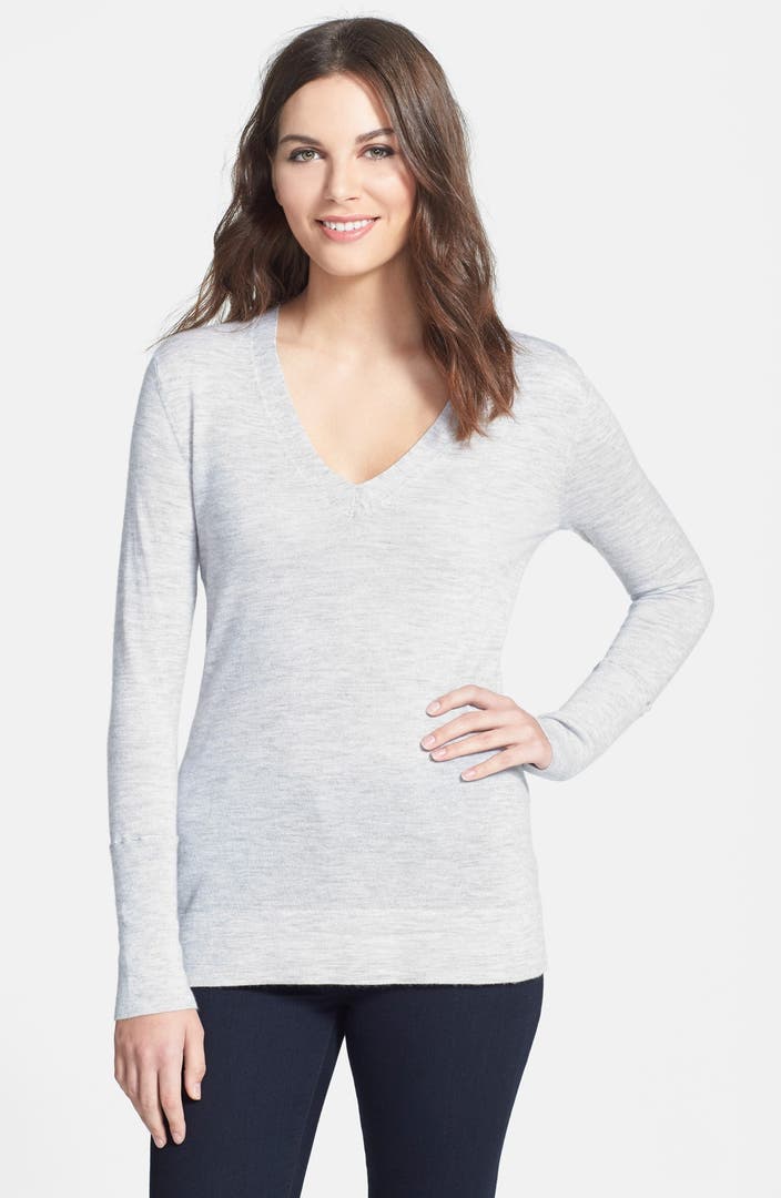 Classiques Entier® Deep V-Neck Cashmere Sweater | Nordstrom