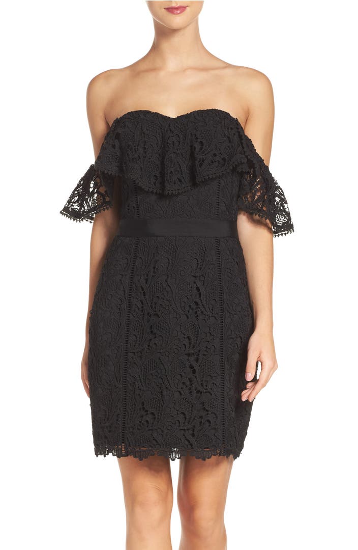 Adelyn Rae Strapless Lace Dress | Nordstrom