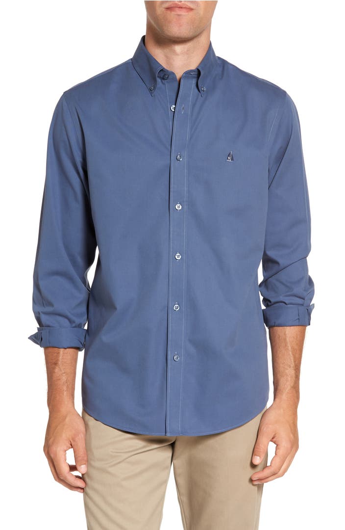 Nordstrom Men's Shop Smartcare™ Traditional Fit Twill Boat Shirt ...