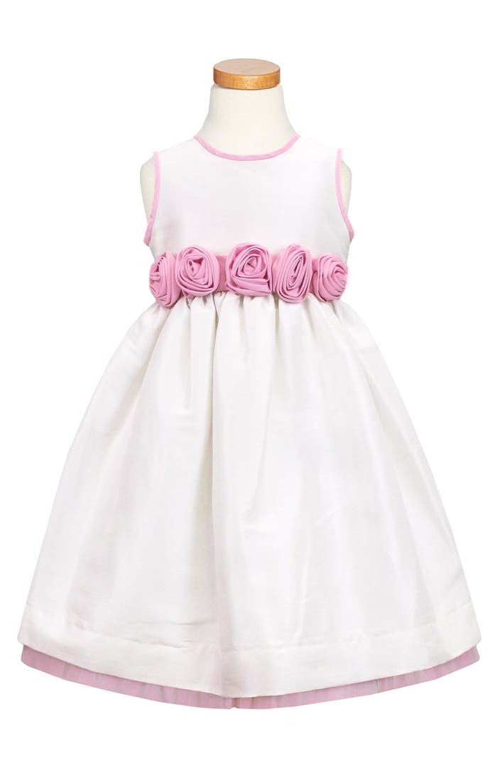 Sorbet Rosette Embellished Sleeveless Dress (Toddler Girls & Little ...